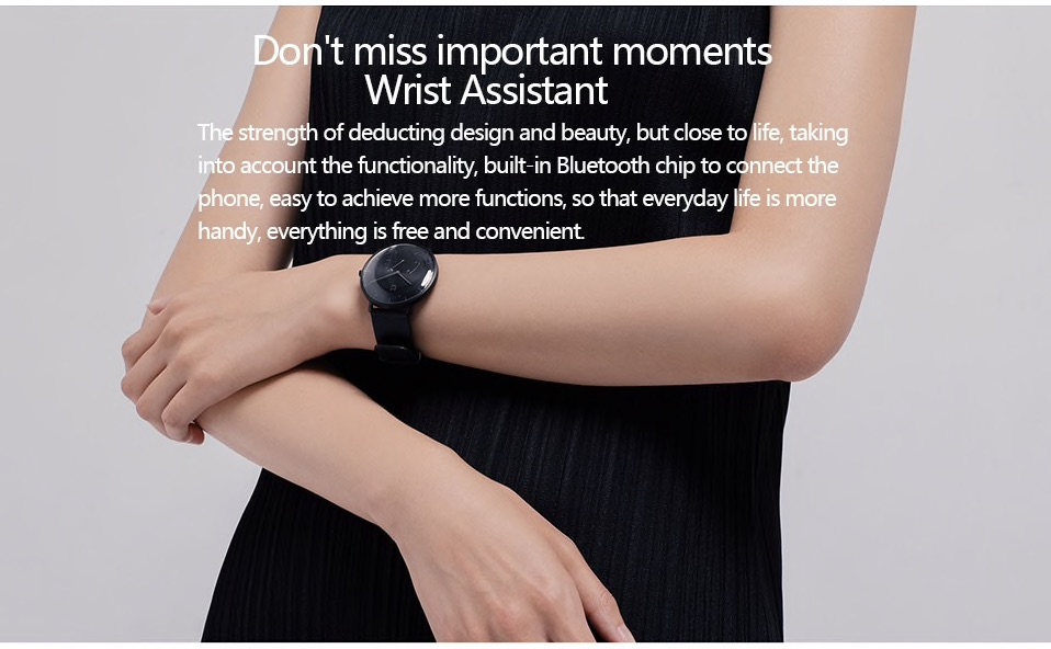 Xiaomi Mijia Smart Quartz Watch - Chytré hodinky elegantní ručičkové kožený stylový